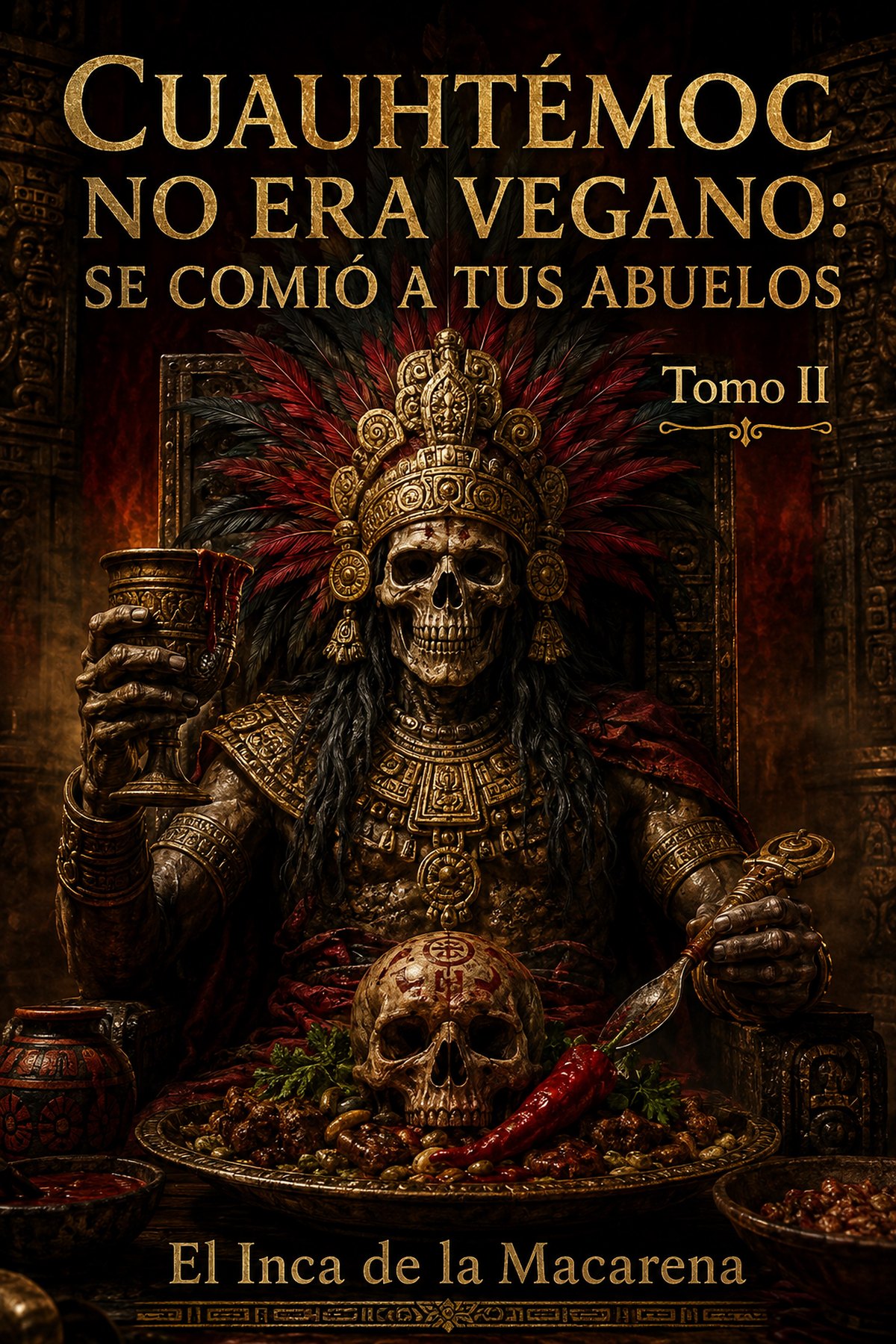 Cubierta de Cuauhtémoc no era vegano, Tomo II